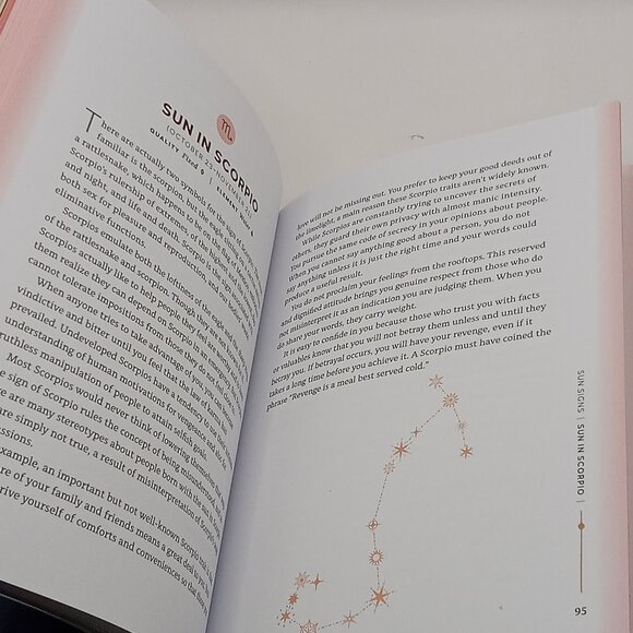Mindful ASTROLOGY COSMIC Guide Book ZODIAC Sun Moon Stars Self-Knowledge - Picture 7 of 13